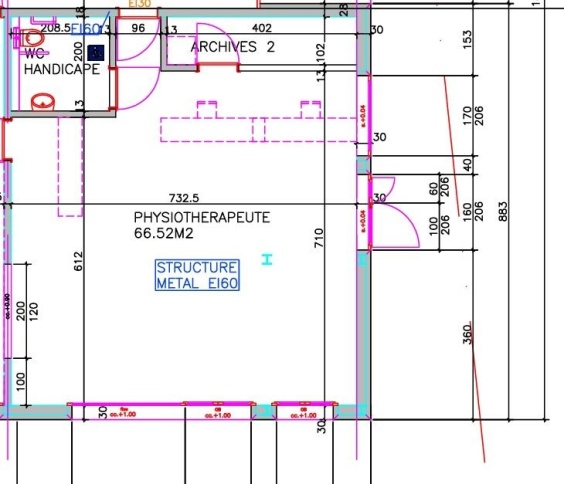 Bureau, 2.0 pièces, 66.00 m2