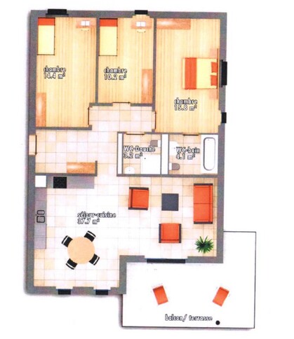 Appartement, 4.5 pièces, 125.00 m2