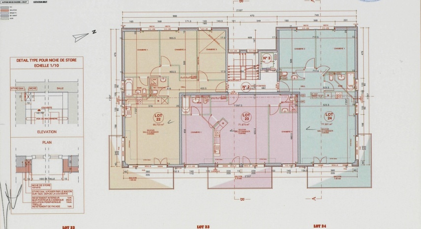 Attique, 3.5 pièces, 94.00 m2